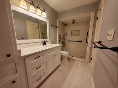 Completed Vazpha bathroom renovation